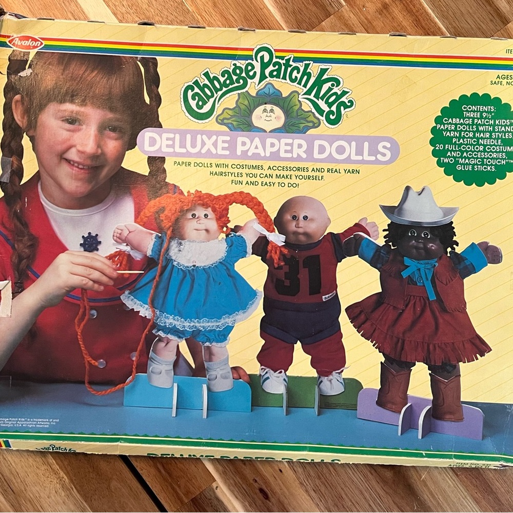 Cabbage Patch Kids Deluxe Paper Dolls | Vintage Paper Dolls